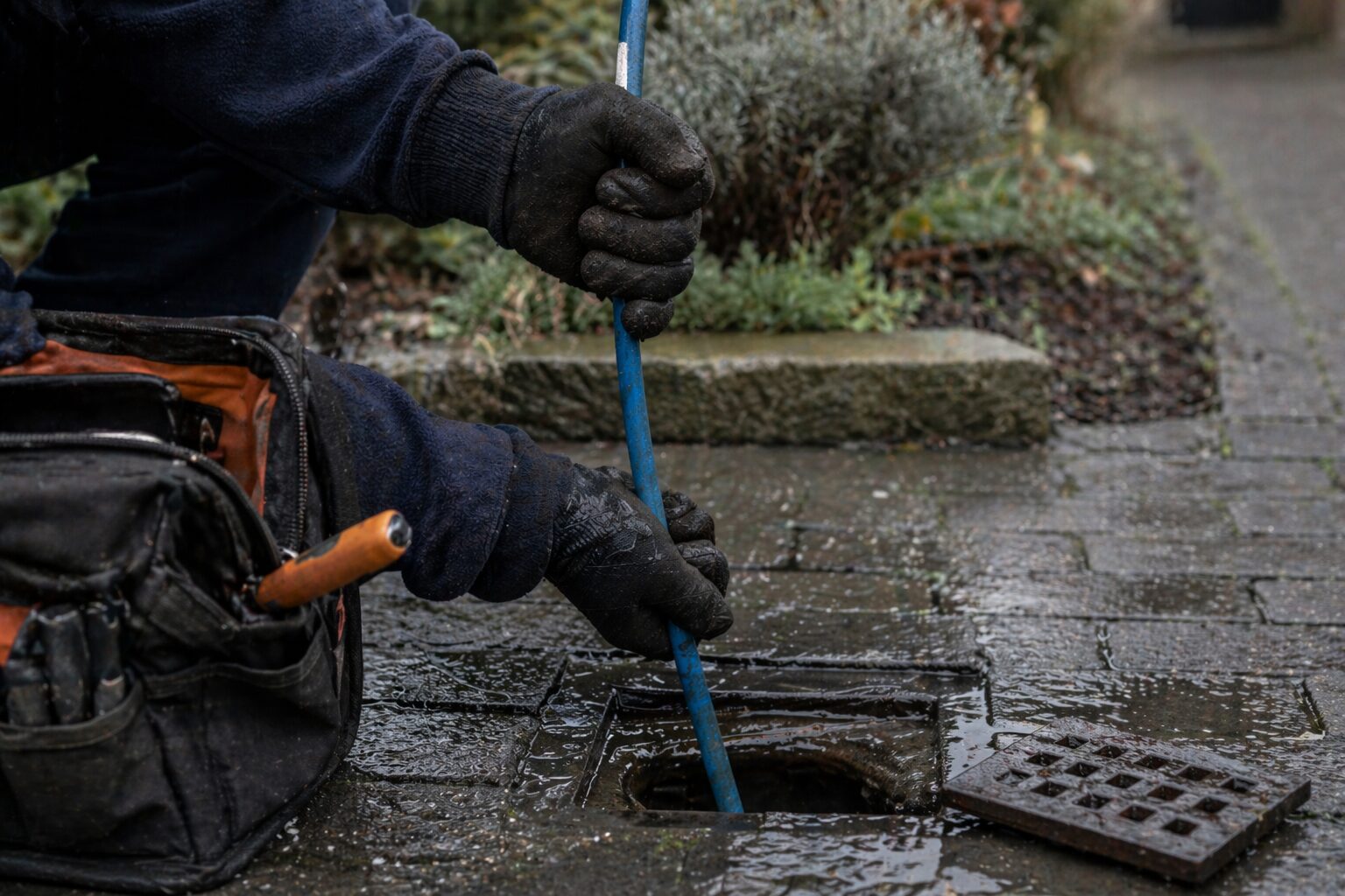 Leicester drainage specialist clearing a blocked drain