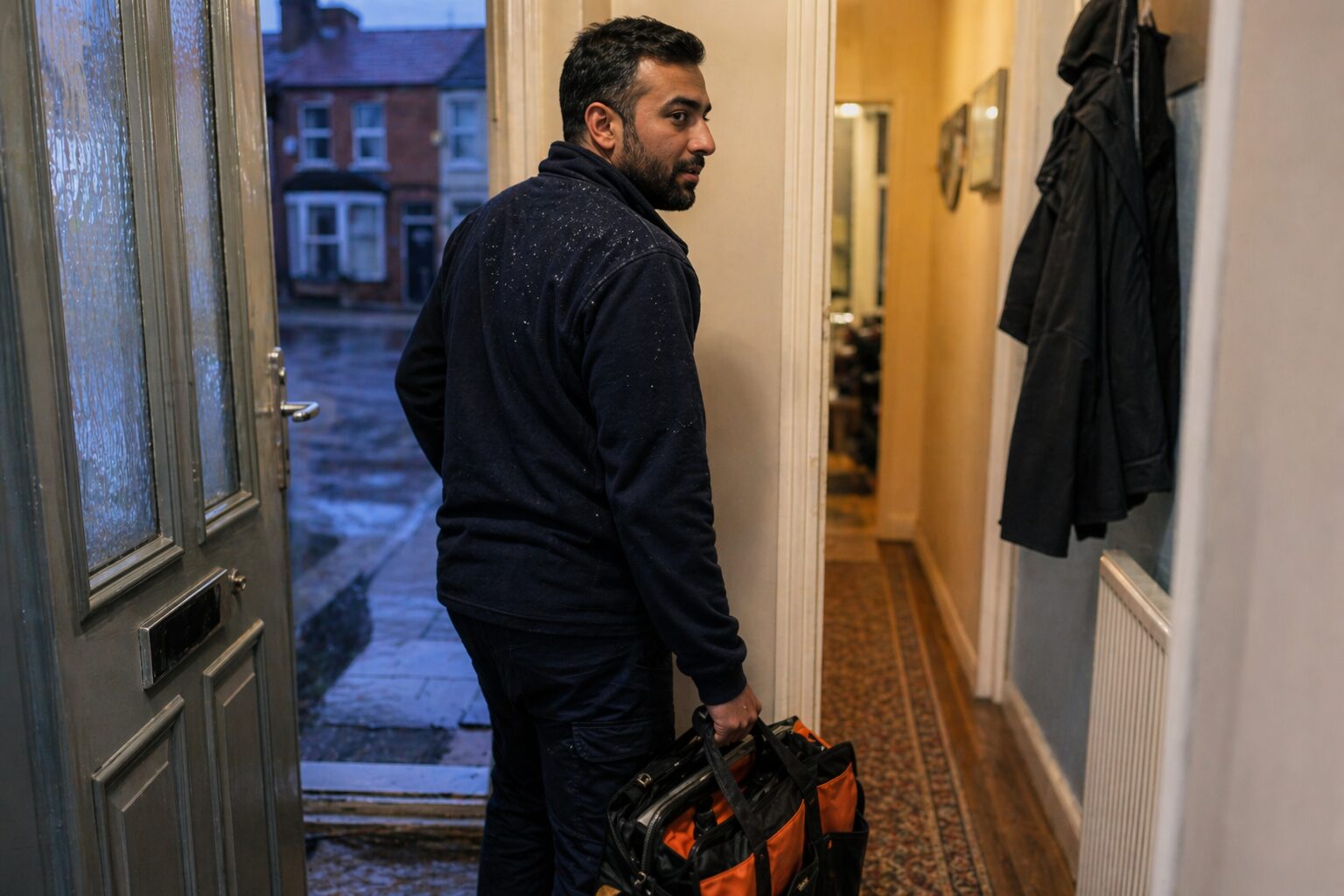 Leicester emergency plumber on a call-out